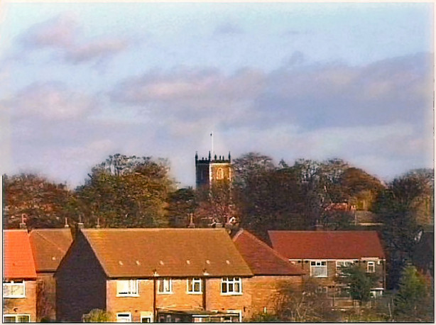 Another distant view of Sutton Church