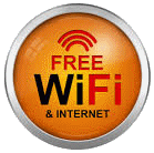 free wi-fi and internet connection for your own laptop/tablet/phone