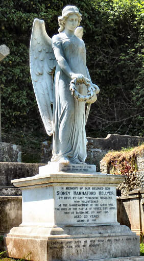 Sidney Hannaford Hellyer's headstone