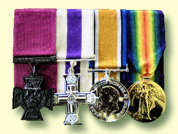 The replica copy of Jack's medals, which of course, he never saw for himself. This set has now been donated to the musuem.