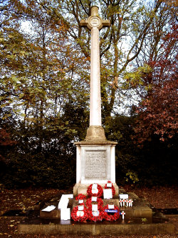 the War Memorial at Sutton - to which new scrolls containing Stoneferry's WW1 dead have been added