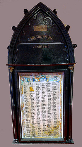 The original Wilmington Memorial board, now in the Streelife Museum in Hull